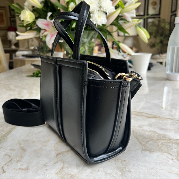 (SOLD) ZARA MINI CITY BAG BLACK - Picture 2 of 13